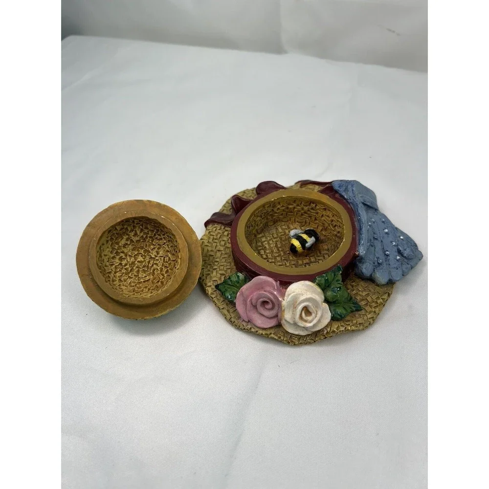 Trinket Gift Box Figi Graphics Bee in‎ My Bonnet 1995 Garden Lovers
